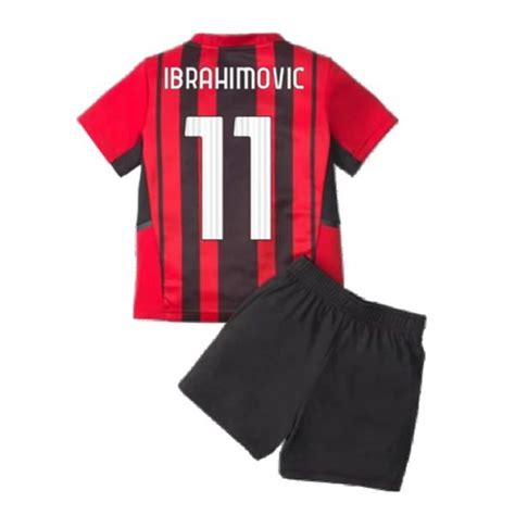 Fußballtrikots AC Milan Zlatan Ibrahimović 11 kinder Auswärts