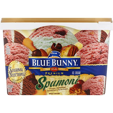 Blue Bunny Seasonal Selections Spumoni Premium Ice Cream Qt Tub