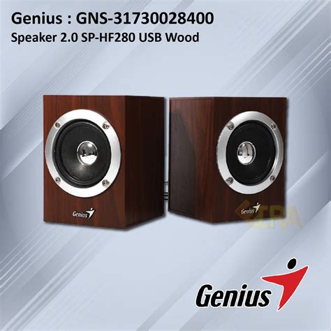 ลำโพง Genius Speaker 2 0 SP HF280 USB Wood Shopee Thailand