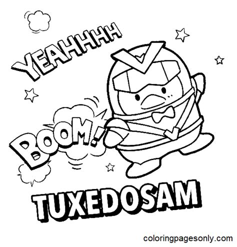 Tuxedo Sam Coloring Pages Printable For Free Download