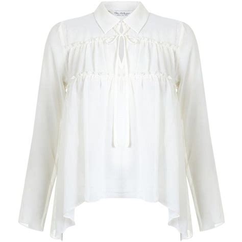 Miss Selfridge Ivory Layered Front Blouse