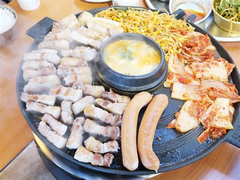 포항효자동맛집 효자동솥뚜껑 가성비 삼겹살 푸짐한 한상 네이버 블로그