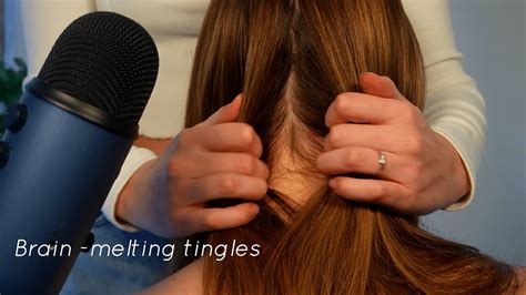 Asmr Relaxing Hair Play Parting Scratching Finger Combing Brushing