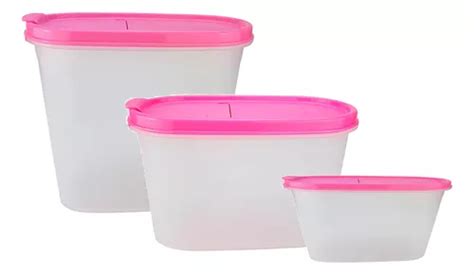 Kit Modular Oval 3 Peças Tupperware Parcelamento sem juros