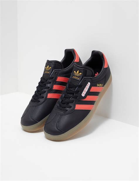 adidas Originals Leather Mens Gazelle Super Black for Men - Lyst