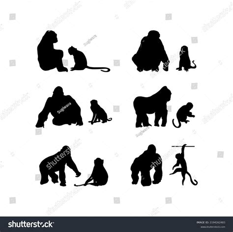 8,069 Gorilla Silhouette Images, Stock Photos & Vectors | Shutterstock