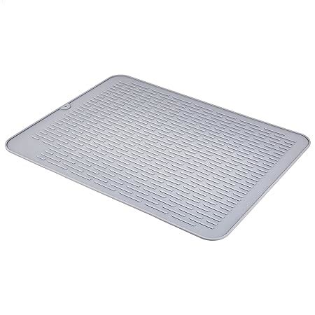 Amazon Luxet Silicone Dish Drying Mat With Built In Drain Lip