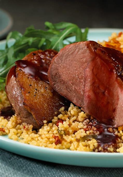 Honey Glazed Duck Breasts With Roasted Vegetable Couscous Ainsley