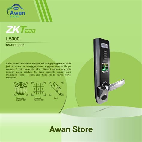 Jual ZKTeco L5000 SMART LOCK Shopee Indonesia