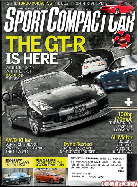 Sport Compact Car Magazine Features VR in July 2008 Issue – Vivid ...