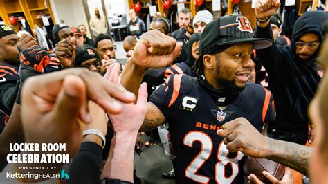 Week 18 Locker Room Celebration L Cincinnati Bengal Youtube