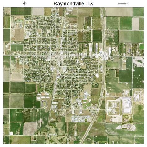 Aerial Photography Map of Raymondville, TX Texas