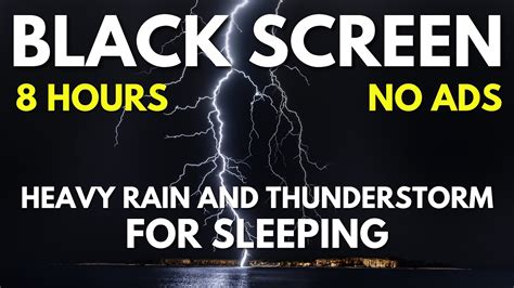 Stop Worrying And Sleep Instantly With Heavy Rain And Thunder ⚡ Sounds