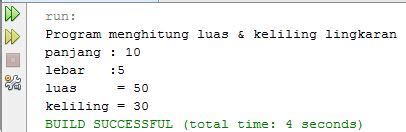 Program Java Menghitung Luas Dan Keliling Persegi Panjang Simarsoit