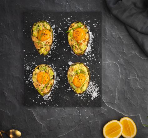 Baked Avocado Salmon And Egg Boats New Zealand Avocado