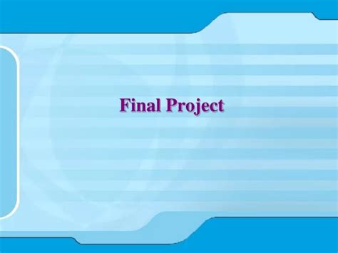 Ppt Final Project Powerpoint Presentation Free Download Id9357721