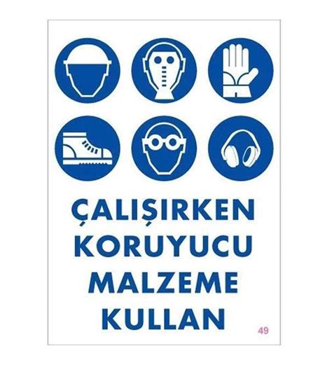 Nalburun Al Rken Koruyucu Malzeme Kullan Uyar Kaz Levhas Cm X