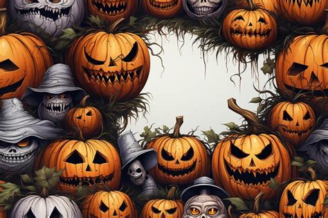 Papel de parede assustador da noite de halloween no cemitério