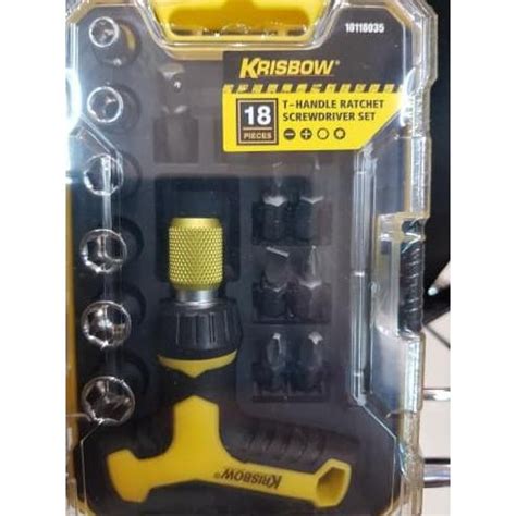 Jual Dapatkan T Handle Ratchet Screwdriver Set Obeng Ratchet Bentuk T