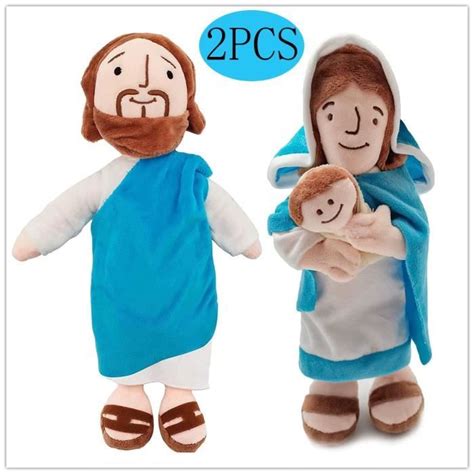 Mary Peluche Jouet M Re De J Sus Poup E En Peluche Avec J Sus Christ