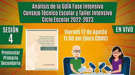 CEAA Análisis SESIÓN 4 Fase Intensiva Consejo Técnico Escolar Taller