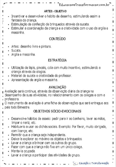 Plano De Aula Para Maternal 3 Image To U