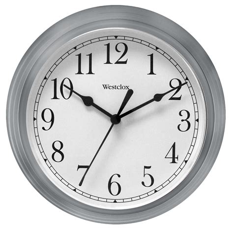 Westclox 9 Inch Gray Wall Clock