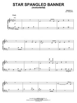 Star Spangled Banner (Instrumental) (Piano Solo) - Print Sheet Music