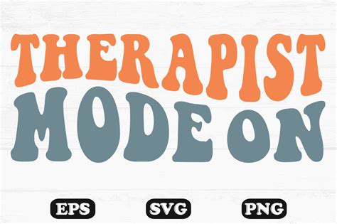 Therapist Mode On Retro Wavy T Shirt Graphic By Hosneara 4767