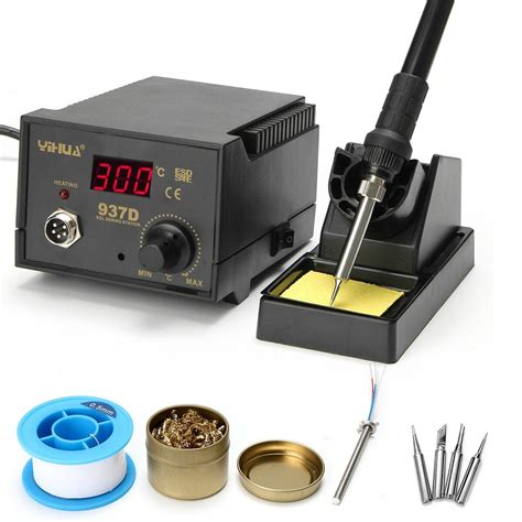 Yihua D V W Digital Display Soldering Iron Station Tip Lead