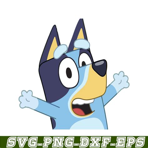 Happy Bandit Heeler SVG PDF PNG Bandit Bluey SVG Bluey Chara - Inspire ...