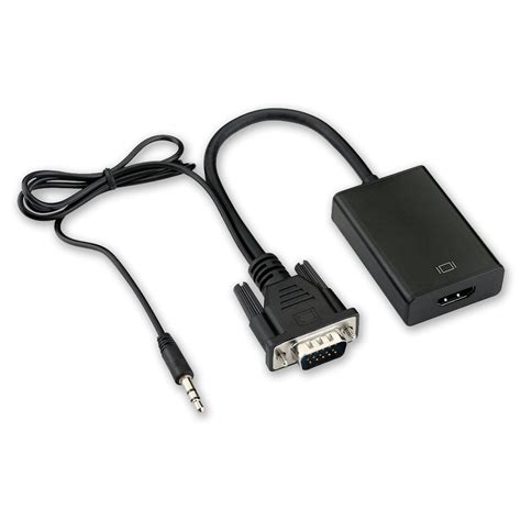 VGA (+ audio) to HDMI Adapter Cable - Geeektech.com