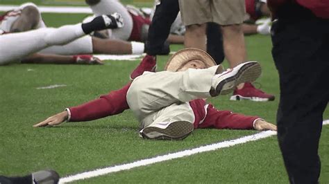 Coach Nick Sabans Warm Up Routine Goes Viral