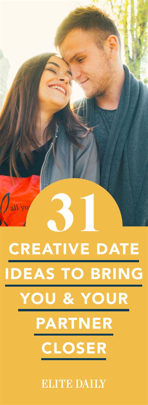 31 Creative Date Ideas To Try Every Day For A Month Creative Dates Dating Dating Romance