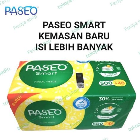 Jual Tissue Paseo Go Smart Sheets Ply Soft Pack Facial Tisu Wajah