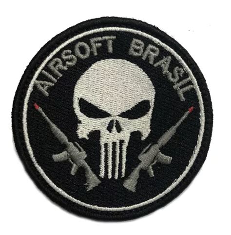 Patch Airsoft Brasil O Justiceiro Bordado Patch Airsoft Okgo Net