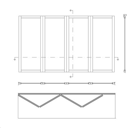 Kanatl Al Minyum Katlan R Pencere Dwg Cad Detay Ndir