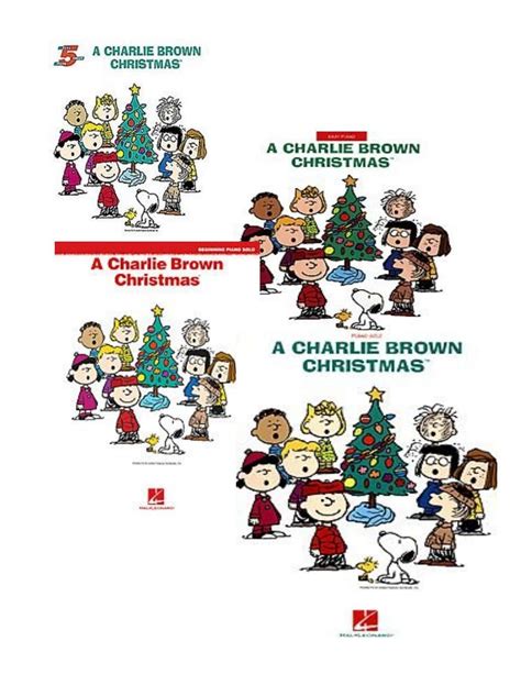 A Charlie Brown Christmas For Tm Beginning Piano Solos Five Finger