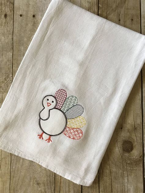 Vintage Turkey Dish Towel Https Etsy Listing