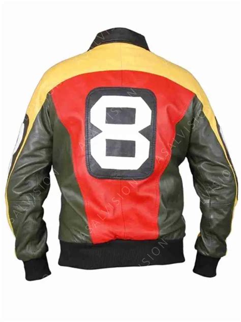 David Puddy 8 Ball Jacket | 8 Ball Bomber Leather Jacket