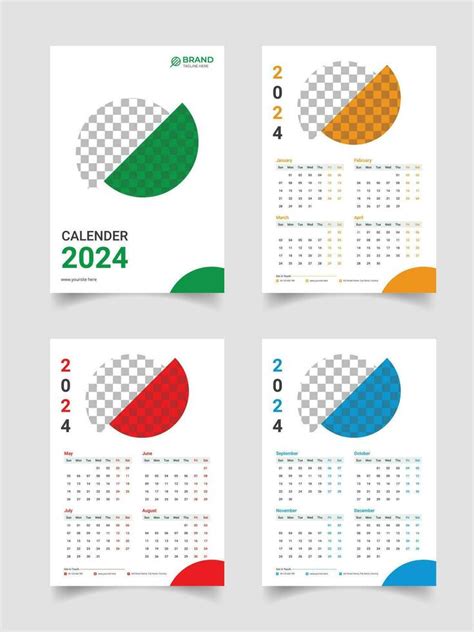 Modern wall calendar template design 34962456 Vector Art at Vecteezy