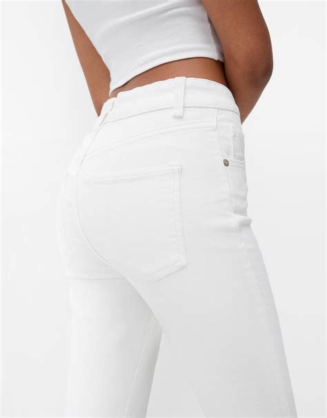 Super High Waist Skinny Jeans Bsk Teen Bershka