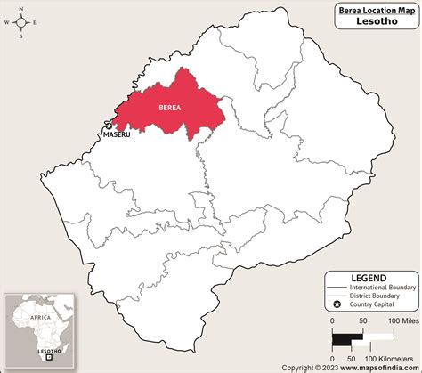 berea located  lesotho berea location map   lesotho