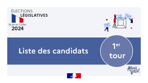 Elections Législatives 2024 Liste Des Candidats Pour Le 1er Tour