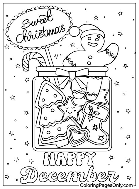 December Coloring Pages Free Printable Coloring Pages