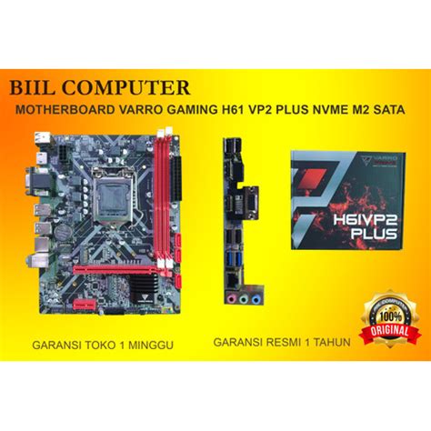 Jual Motherboard Varro Gaming H Vp Plus Nvme M Sata Kota