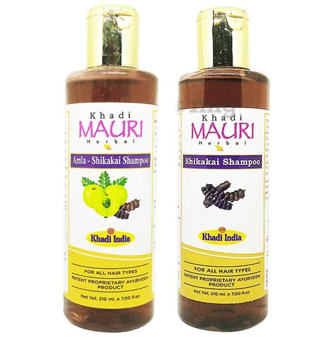 Khadi Mauri Herbal Combo Pack Of Shikakai Amla Shikakai Shampoo