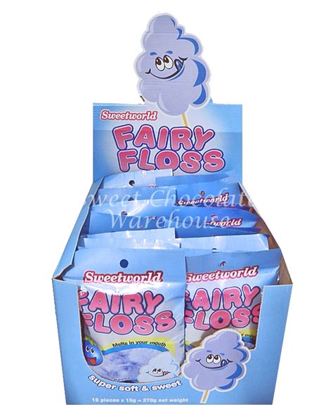 Fairy Floss Blueberry Flavour 15g Sweet Chocolate Warehouse