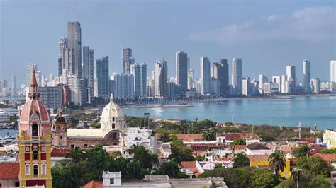 Historic City At Cartagena De India In Bolivar Colombia Stock Footage