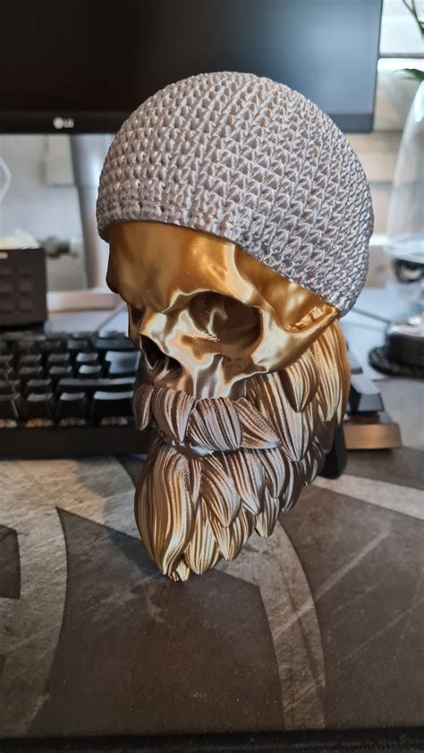 3d Printer Beard Skull Collection Nº1 • Made With Flsun Super Racer